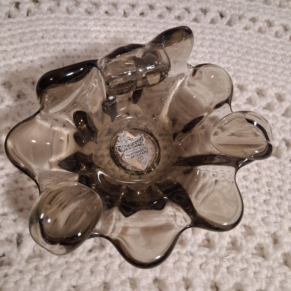 MURANO GREEN GLASS BOWL--6 INCHES